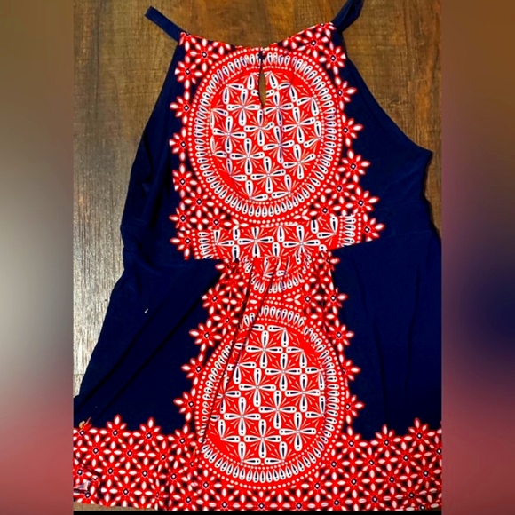 INC International Concepts Large  Halter Keyhole Fun Top-  NWOT - Picture 5 of 6